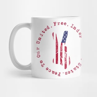 Celebrate July Fourth USA Peace Gifts Mug